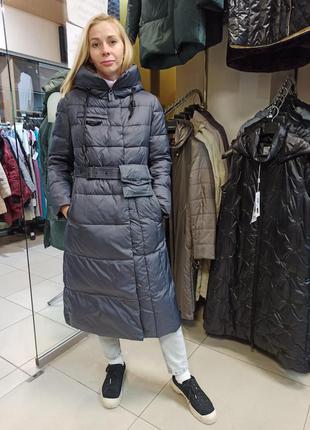 Нова колекція clasna, зимова куртка пальто-пуховик1 фото
