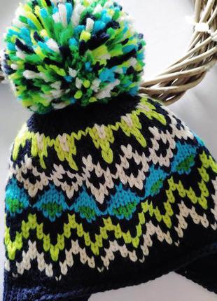 Зимова шапка для хлопчика на флісі зимова шапка для хлопчика на флісі артикул: 52792 фото