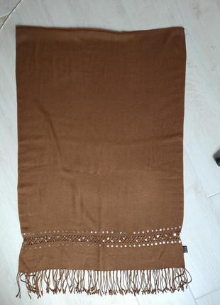 Женский шарф палантин с паетками.3 фото