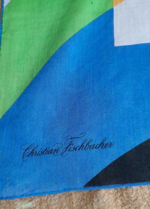 Котоновый яркий платок christian fishbacher2 фото