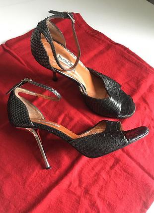 Змеиная кожа босоножки paco gil spain 26см
