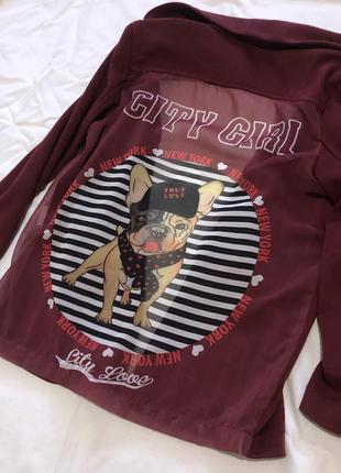 Пиджак бордовый