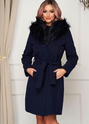 Шикарное шерстяное пальто турецкого бренда moda larissa