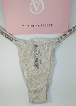 Кружевные бразильяны со стразами victoria’s secret оригинал