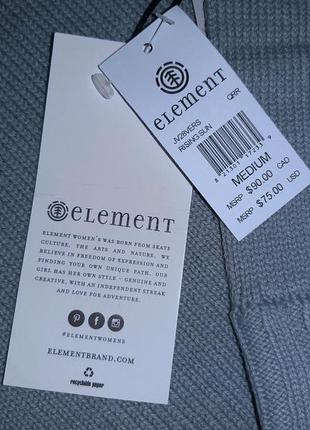 Теплый обьемный свитер кофта туника element размер m-l хлопок6 фото