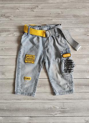 Стильные джинсовые бриджи для мальчика 4-5 лет