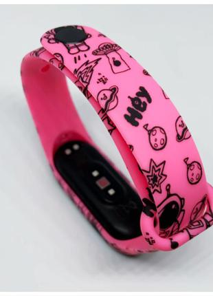 Ремешок mi band 3 mi band 4 космос 🪐❤️👍👫
