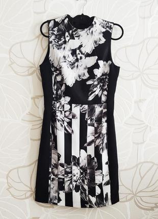 Черно- белое платье футляр h&amp;m 40 европейское2 фото