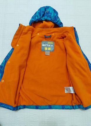 Непромокаемая утепленная демисезонная куртка care tex р. 104 (4-5 лет)7 фото