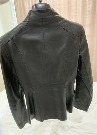 Кожаная куртка пиджак2 фото