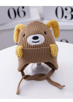 Шапка dog коричнева