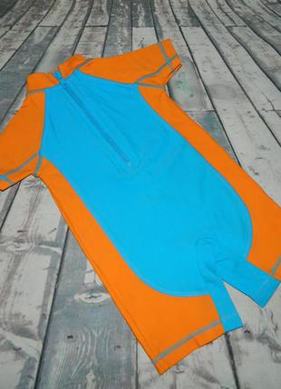 3-6 мес. костюм для плавания голубой с оранжевым краб next3 фото