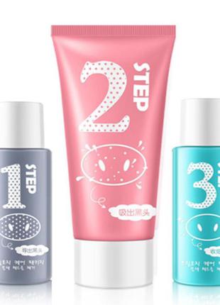 Набор для удаления черных точек hankey remove black head 3 в 1