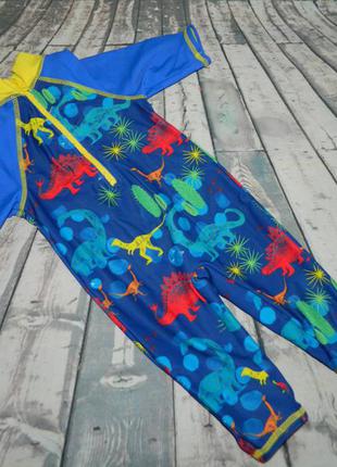 3-6 мес. костюм для плавания синий с динозаврами mini club2 фото