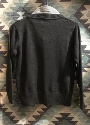 Комбінований светр на підлітка next (сток)5 фото