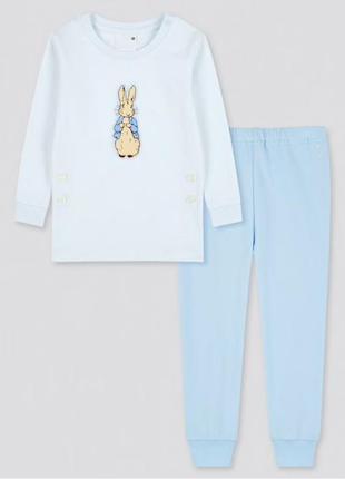 Дитяча піжама блакитна peter rabbit uniqlo