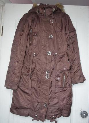 Теплое пальто на пуху