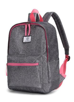 Рюкзак для школи mia gray. колір сірий та чорний.4 фото