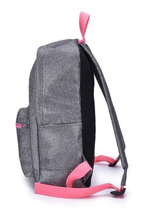 Рюкзак для школи mia gray. колір сірий та чорний.5 фото
