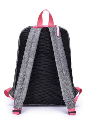 Рюкзак для школи mia gray. колір сірий та чорний.3 фото