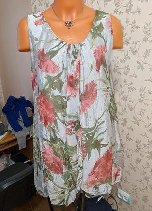 Блуза италия шелк вискоза