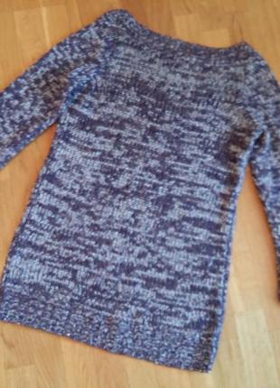 Удлиненный теплый свитер платье туника george  размер 10-122 фото