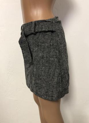 Женская плотная демисезонная вязанная /шерстяная юбка  primark3 фото