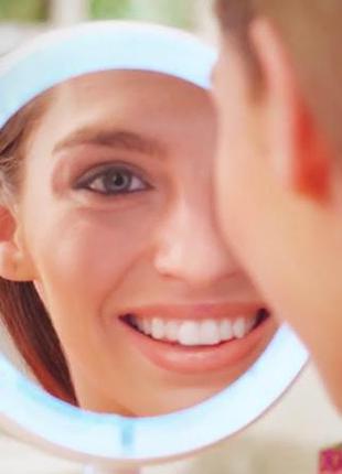 Складное дзеркало для макіяжу з led підсвічуванням my fold away mirror6 фото