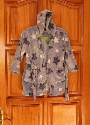 Халат плюшевый халатик махровый на 12-18 мес.