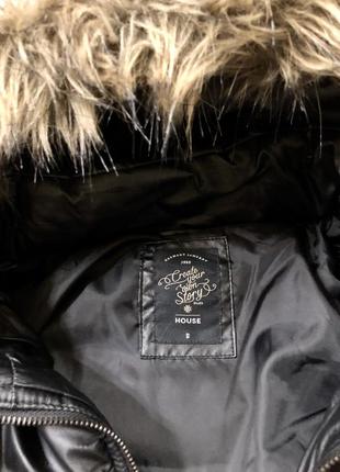 Базовая куртка с эко кожи/ водонепроницаемая от house3 фото