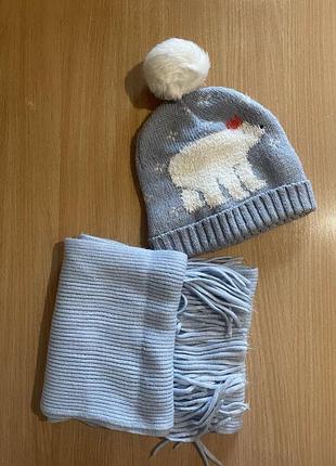 M&s шапочка и шарф в подарок 🎁
