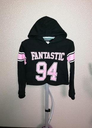 Худі оверсайз вкорочене