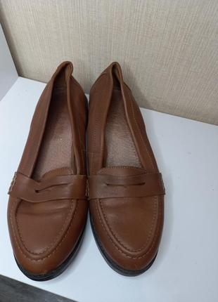 Трендовые кожаные лоферы коричневого цвета 🤎