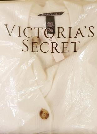 Белый длинный кардиган victoria's secret. виктория сикрет. оригинал8 фото
