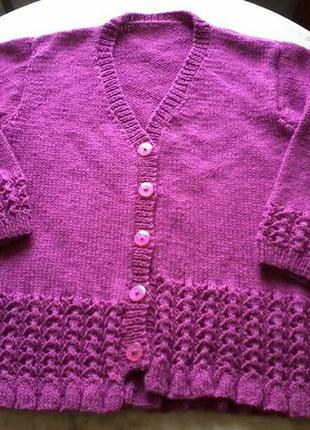 Кофта на дівчинку на вік 7-8 років розмір 122-128