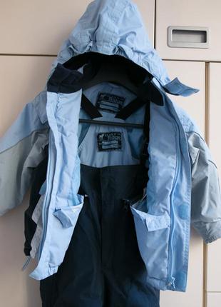 Комбінезон лижний цільно-роздільний непромокальний (штани пристібаються до куртці)5 фото