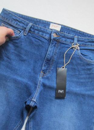 Мега шикарные стрейчевые джинсы скинии с бусинами высокая посакда f&f 🍁🌹🍁2 фото