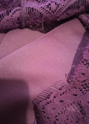 Фиолетовое кружевное платье6 фото