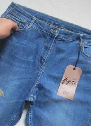 Мега шикарные стрейчевые джинсы скинни батал с вышивкой next 🍁🌹🍁3 фото