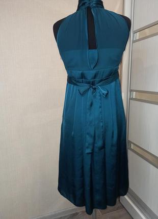 Шовкова сукня смарагдового кольору💙4 фото