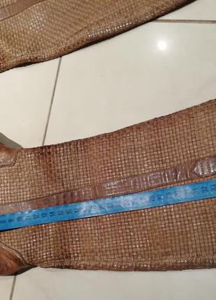 Сапоги италия плетение размер 36.5-37, стелька 24 на узкую ножку4 фото
