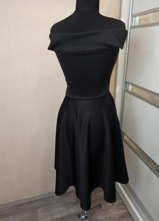 Шикарное нарядное платье со спущенными плечами 🖤4 фото
