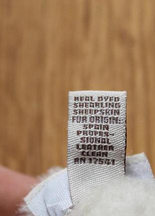 Женские теплые перчатки кожа шерсть овец ugg размер м