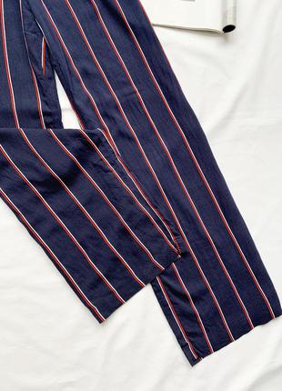 Брюки, штаны, палаццо, широкие, прямые, в полоску, h&m6 фото
