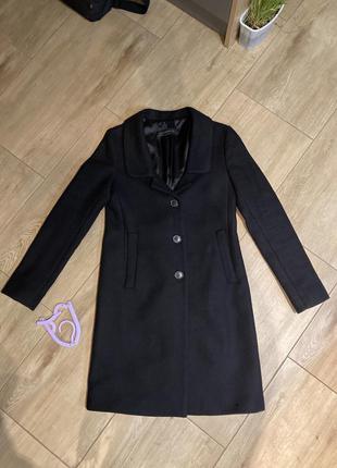 Шерстяное ровное  пальто zara