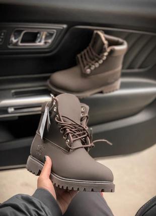 Мужские ботинки  timberland brown мех скидка sale | чоловічі черевики зима знижка5 фото
