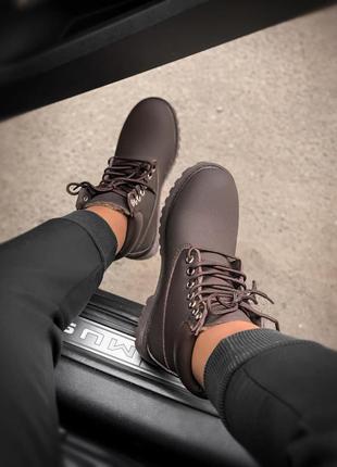 Мужские ботинки  timberland brown мех скидка sale | чоловічі черевики зима знижка3 фото