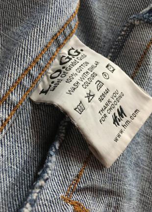 Logg h&m vintage винтаж куртка катана под кастом джинсовка5 фото
