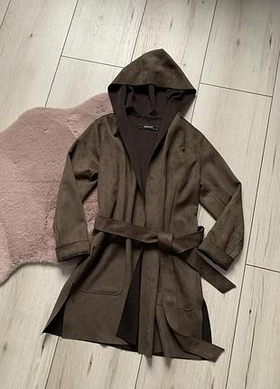 Тренч zara кардиган плащ zara basic