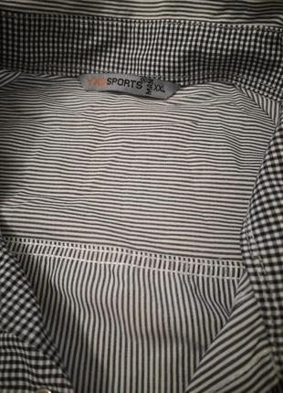 Рубашка унисекс, серая блуза в полоску на кнопках, кофта фирмы sports4 фото